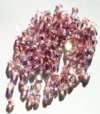 100 4mm Faceted Light Amethyst AB Firepolish Beads